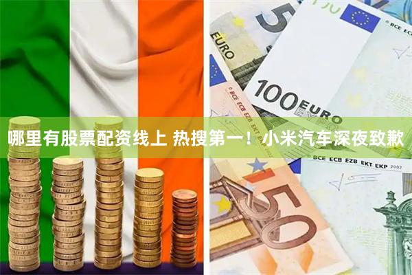 哪里有股票配资线上 热搜第一！小米汽车深夜致歉