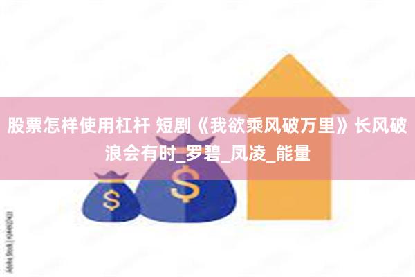 股票怎样使用杠杆 短剧《我欲乘风破万里》长风破浪会有时_罗碧_凤凌_能量